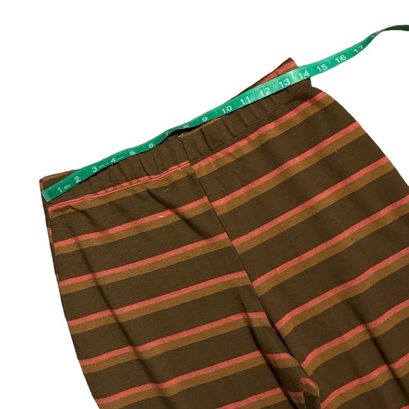 URBAN OUTFITTERS Brown/Multi Striped Naomi Knit Flare Pants L - Picture 11 of 15